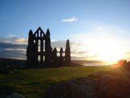 Sunset through the Abbey