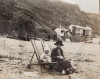 Less than ideal conditions for sunbathing in Whitby, 1922